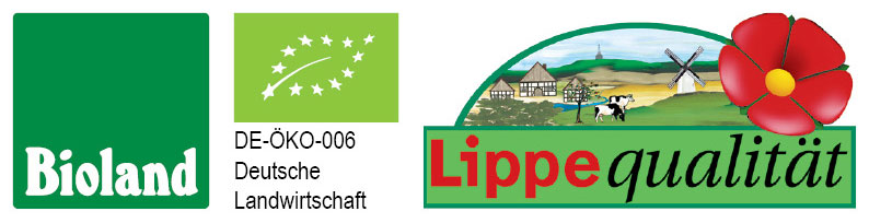 Logo Bioland, DE-Öko-006, Lippe Qualität